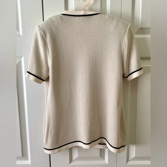 St. John 2 Piece Knit Cardigan Pant Set Sz4/6 - Picture 3 of 16